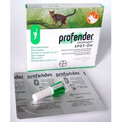 Bayer.Профендер для кошек 0,5-2,5 кг.