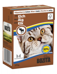 Консервы для кошек Bozita Feline Elk мясные кусочки в желе с Лосем 370 г