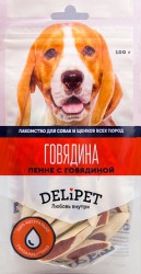 Пенне с говядиной для собак Delipet, 100 г
