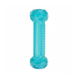 Игрушка для собак Zolux Хрустящая палочка из термопластичной резины, бирюзовая 15 см