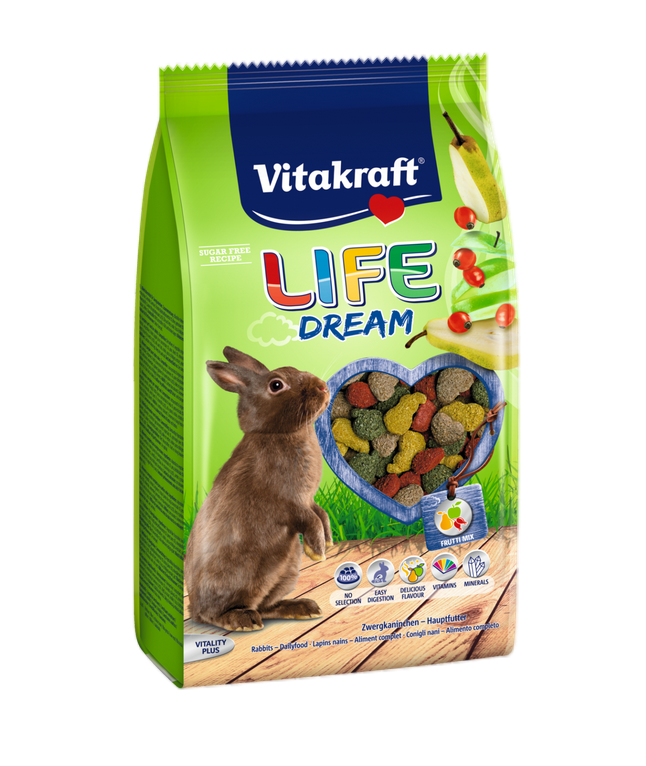 Основной корм для кроликов Vitakraft Live Dream, 0,6 кг