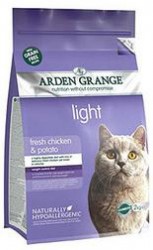 Сухой корм для кошек Arden Grange Light с курицей и картофелем, беззерновой, диетический 