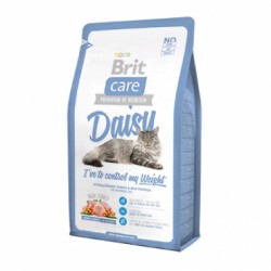 Сухой гипоаллергенный корм для кошек с избыточным весом Brit Care "Daisy" с индейкой и рисом