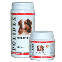 Поливитаминно-минеральный комплекс для собак Polidex Multivitum Plus