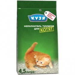 Наполнитель для кошачьих туалетов для котят Кузя 4,5 л