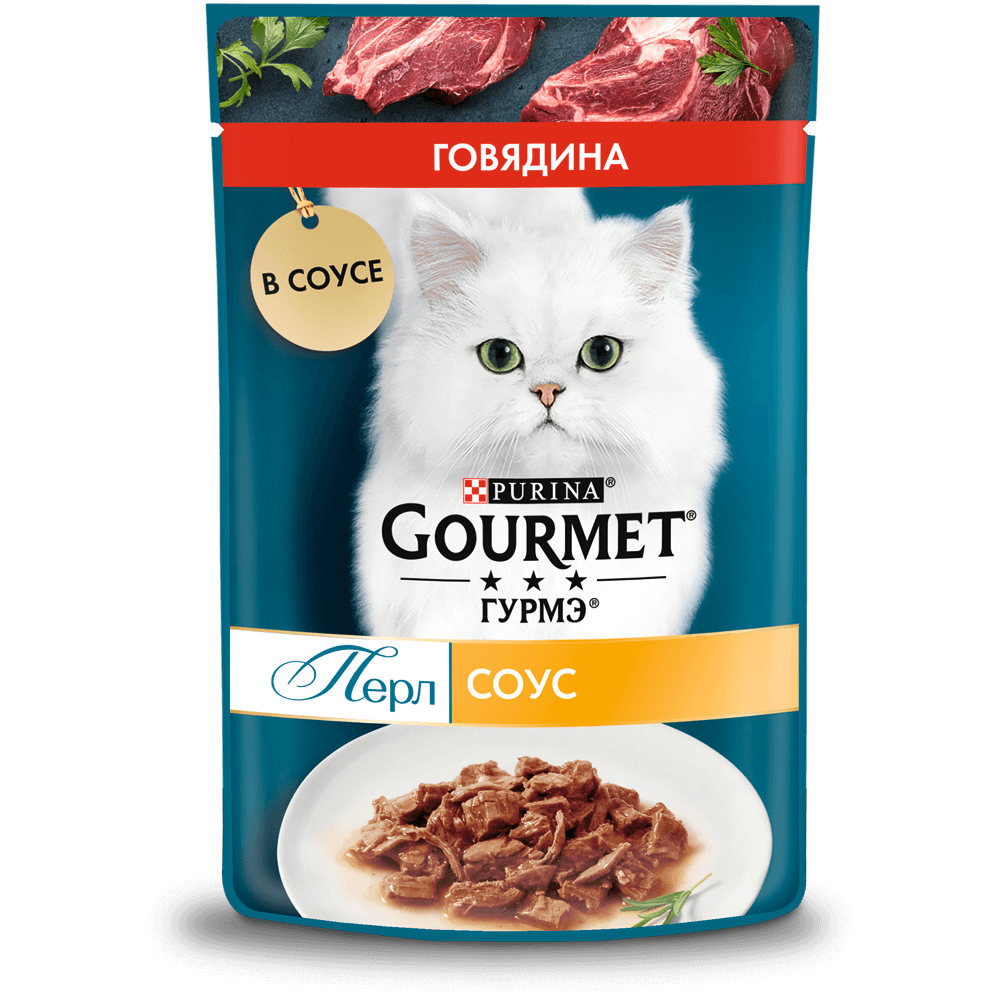 Консервы для кошек Gourmet Perle мини-филе Говядина 75 г х 26 шт.