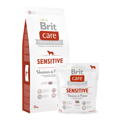Сухой корм для собак Brit Care Sensitive для чувствительного пищеварения с олениной