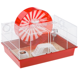 Клетка для хомяков и мышей Ferplast Coney Island с большим колесом и игровой площадкой