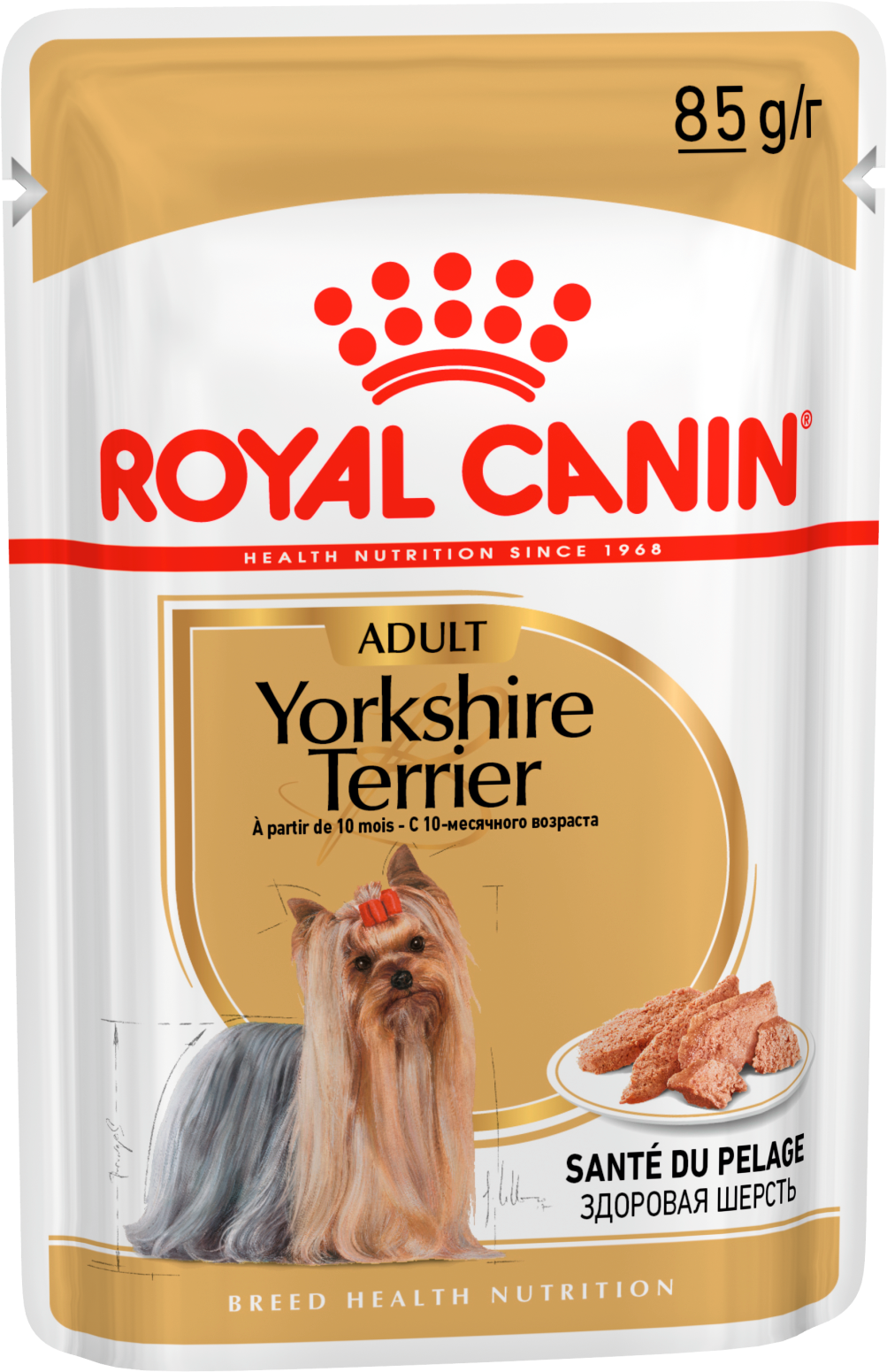 Консервы для взрослых собак Royal Canin Yorkshire Terrier Adult породы йоркширский терьер, паштет 85 г