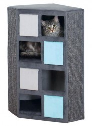 Домик-башня для кошек Trixie Pino, серый/светло-серый/бирюзовый 79 см
