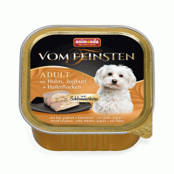 Консервы для собак Animonda Vom Feinsten Adult Меню для гурманов с курицей, йогуртом и овсянными хлопьями 22 шт.х150 г