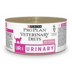 Консервы для взрослых кошек при МКБ PVD UR Urinary мусс с лососем 195 г