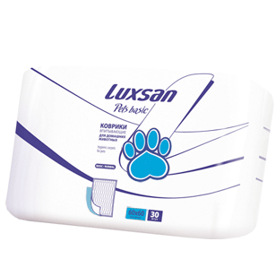Коврики впитывающие Luxsan Pets Basic 60*60 см, 30 штук