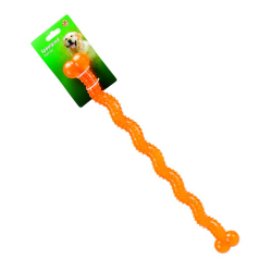 Игрушка для собак Beeztees Супер палка оранжевая, термопластичная резина 48 см