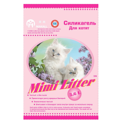 Силикагелевый наполнитель для кошачьего туалета Mimi Litter "Для котят"
