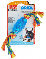 Игрушка из резины и текстиля для собак Petstages Orka Шишка, 11 см