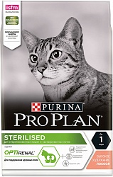 Сухой корм для кастрированных и стерилизованных кошек Pro Plan Sterilised Про План Стерилизед лосось