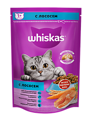 Сухой корм Whiskas для взрослых кошек «Подушечки с паштетом. Обед с лососем»