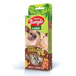 Лакомство для грызунов Happy Jungle Prestige Корзинки мёд+семечки, 3 шт.