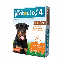 Neoterica Protecto капли от блох и клещей для собак 40-60 кг, 2 пипетки