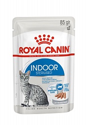 Royal Canin Indor Sterilised влажный корм для домашних кошек, в паштете 85 г