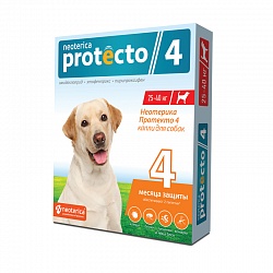Neoterica Protecto капли от блох и клещей для собак 25-40 кг, 2 пипетки
