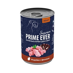 Консервы для собак Prime Ever Superior индейка с фасолью 0,4 кг