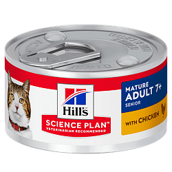 Консервы Hill's Science Plan Mature Adult 7+ для кошек старшего возраста, 82 г