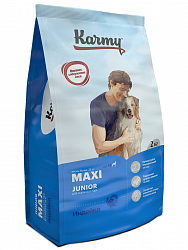 Сухой корм для щенков крупных пород Karmy Maxi Junior, индейка