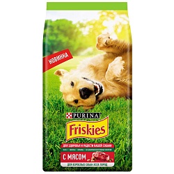 Сухой корм Friskies для взрослых собак, с мясом