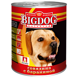 Консервы для собак Зоогурман "Big Dog" Говядина с бараниной, 0,85 кг