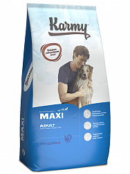 Сухой корм для взрослых собак крупных пород Karmy Maxi Adult, индейка