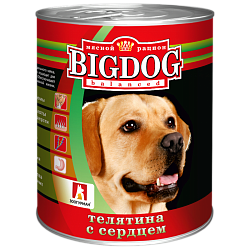 Консервы для собак Зоогурман "Big Dog" Телятина с сердцем, 0,85 кг
