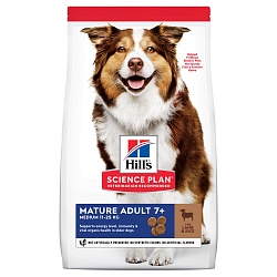 Сухой корм для пожилых собак Hill's Science Plan Canine Mature Adult 7+ Active Longevity ягненок, рис