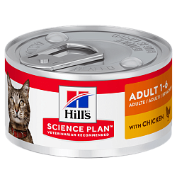 Консервы Hill's Science Plan для взрослых кошек с курицей, 82 г