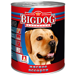 Консервы для собак Зоогурман "Big Dog" Мясное ассорти, 0,85 кг