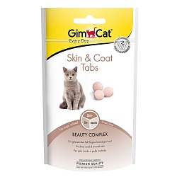 Витамины для кошек Gimpet Skin & Coat Tabs для кожи и шерсти, 40 г