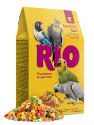 Rio Гурмэ корм для средних и крупных попугаев, 250 г