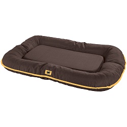 Мягкая подушка для собак из прочного материала Ferplast Oscar с бортиками, коричневая