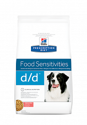 Сухой корм для собак Hill's Prescription Diet Canine D/D Salmon & Rice с лососем и рисом, для лечения пищевой аллергии