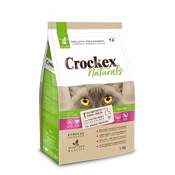 Сухой корм Crockex Naturals Senior для пожилых кошек, утка с рисом