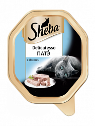 Консервы для кошек Sheba Delicatesso Патэ с лососем, 85 г