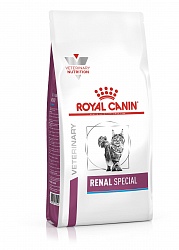 Сухой лечебный корм для взрослых кошек Royal Canin Renal Special Feline для поддержания функции почек, со свининой 