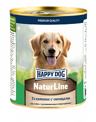 Консервы для взрослых собак Happy Dog Телятина с овощами 970 г