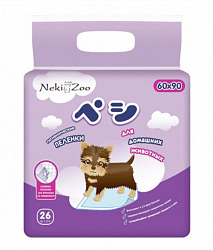 Пеленки гигиенические Maneki NekiZoo для животных, L 60х90 см 26 штук