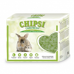 Бумажный наполнитель-подстилка для грызунов Chipsi CareFresh Forest Green, зелёный