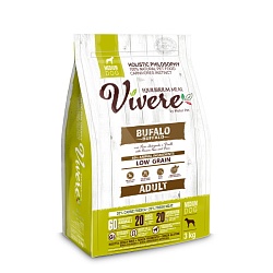 Сухой корм Vivere для собак средних пород, буйвол
