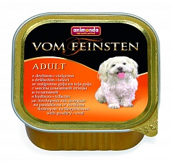 Консервы для взрослых собак Animonda Vom Feinsten Classic с мясом домашней птицы и телятиной 11 шт.х150 г
