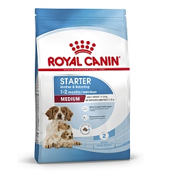 Сухой корм Royal Canin Medium Starter для щенков средних пород, беременных и кормящих сук