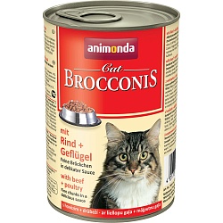 Консервы для кошек Animonda Brocconis Cat с говядиной и мясом домашней птицы 0,4 кг